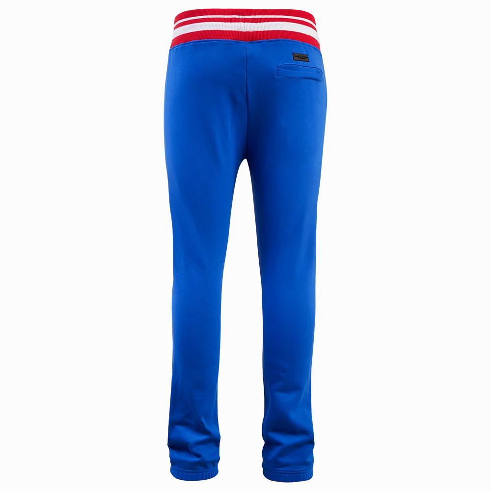 NFL BUFFALO BILLS MASHUP MEN'S RIB SWEATPANT (ROYAL BLUE/RED)