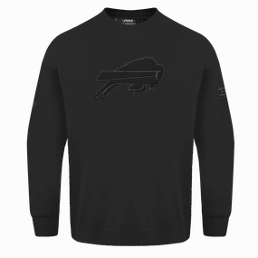 NFL BUFFALO BILLS NEUTRAL DROP SHOULDER MEN'S CREWNECK (BLACK)