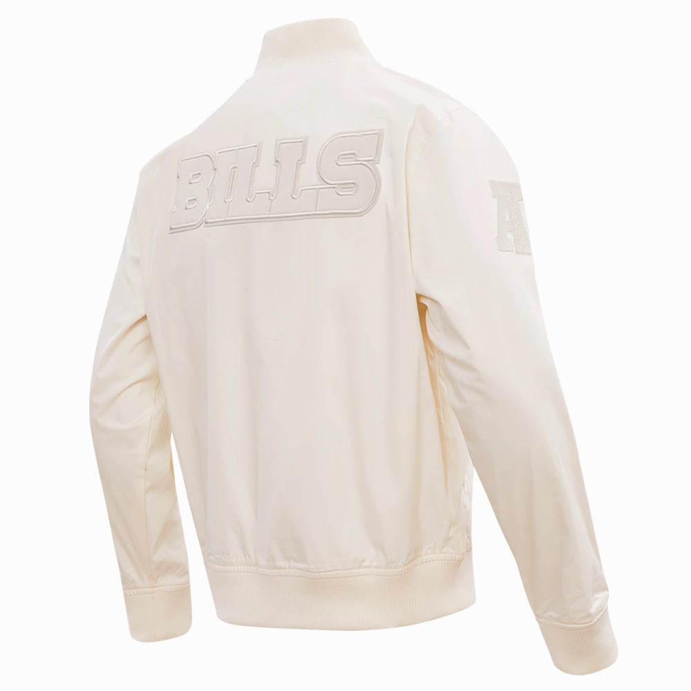 NFL BUFFALO BILLS NEUTRAL MEN'S TWILL JACKET (EGGSHELL)