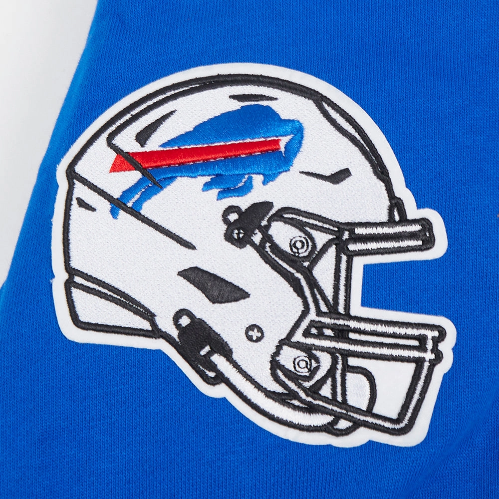 NFL BUFFALO BILLS OLD ENGLISH MEN'S CREWNECK (ROYAL BLUE)