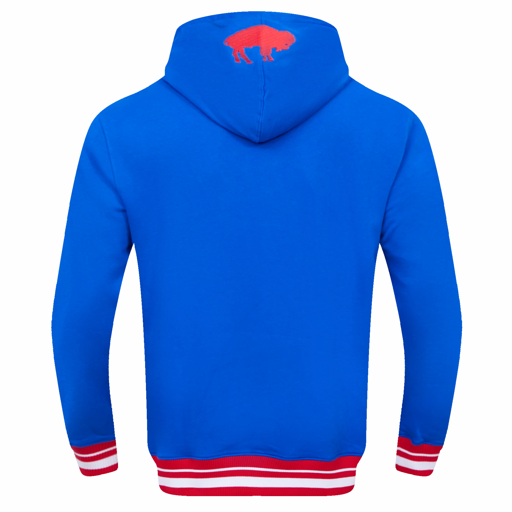 NFL BUFFALO BILLS RETRO CLASSIC MEN'S PULLOVER HOODIE (ROYAL BLUE/RED)