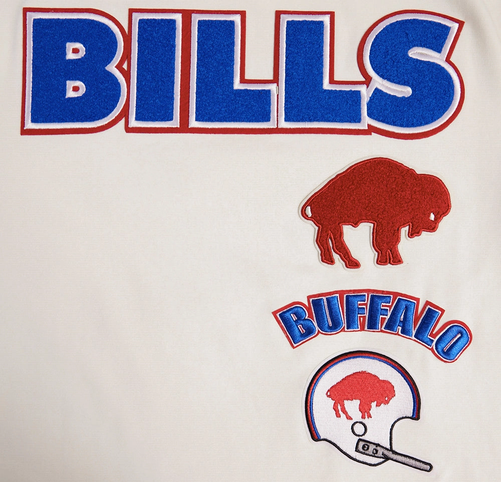 NFL BUFFALO BILLS RETRO CLASSIC MEN'S TEE (EGGSHELL/ ROYAL BLUE)