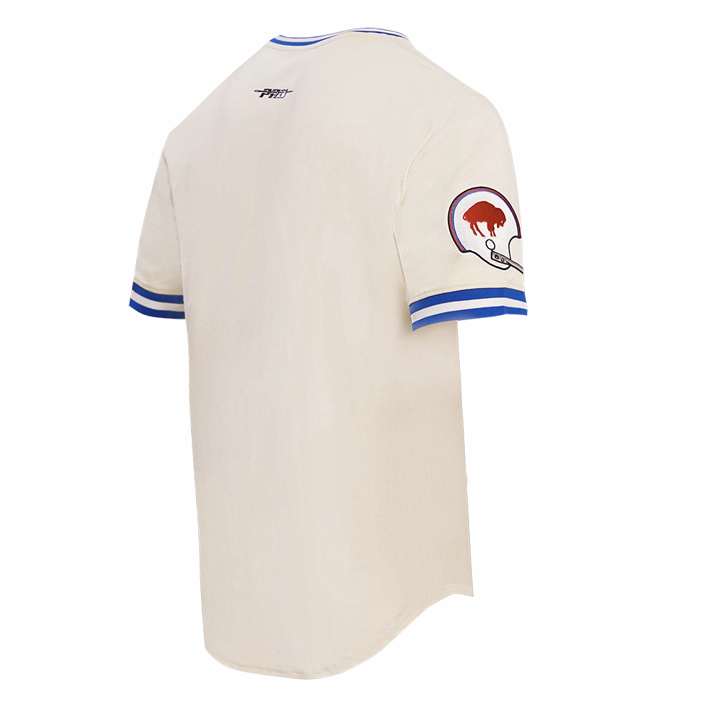NFL BUFFALO BILLS RETRO CLASSIC MEN'S TEE (EGGSHELL/ ROYAL BLUE)