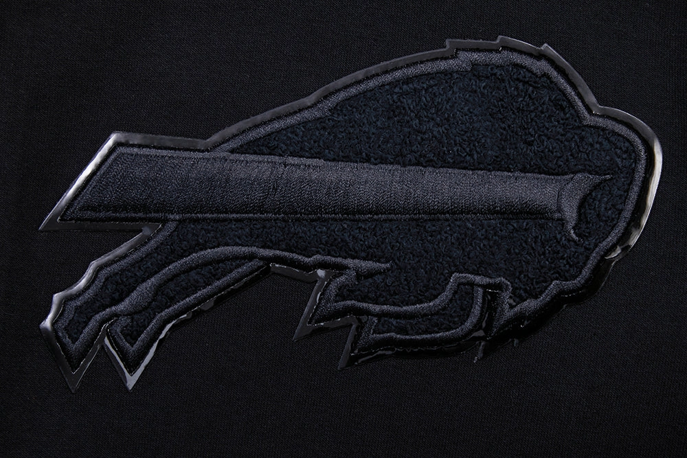 NFL BUFFALO BILLS TRIPLE BLACK FULL ZIP HOODIE  (TRIPLE BLACK)