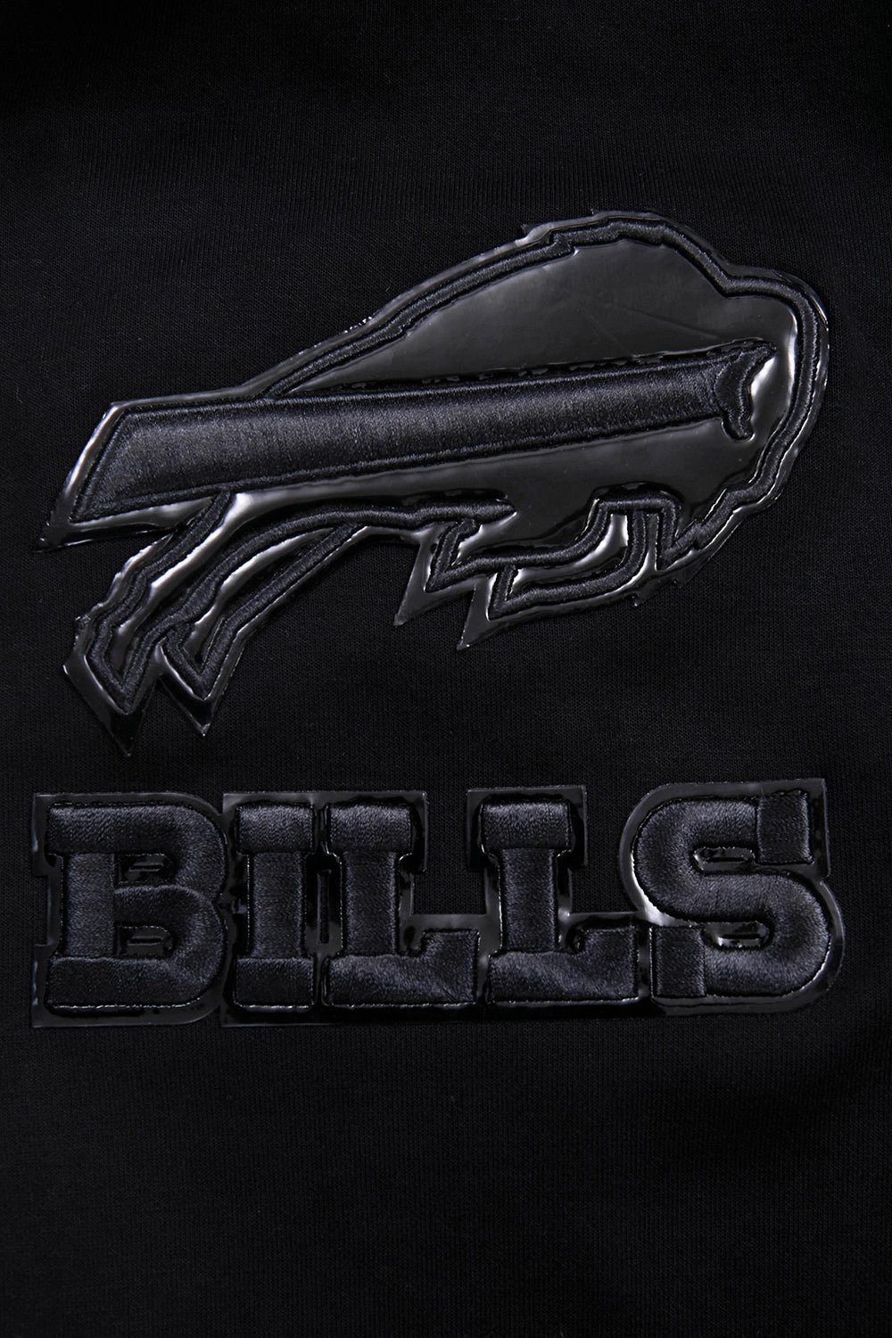 NFL BUFFALO BILLS TRIPLE BLACK FULL ZIP HOODIE  (TRIPLE BLACK)