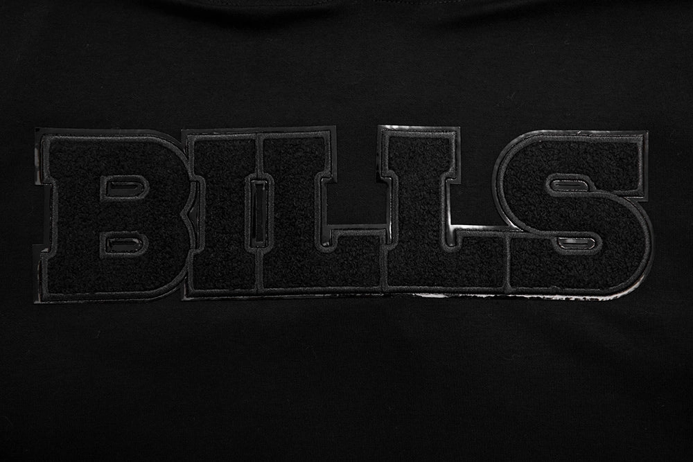 NFL BUFFALO BILLS TRIPLE BLACK MEN'S PULLOVER HOODIE (TRIPLE BLACK)