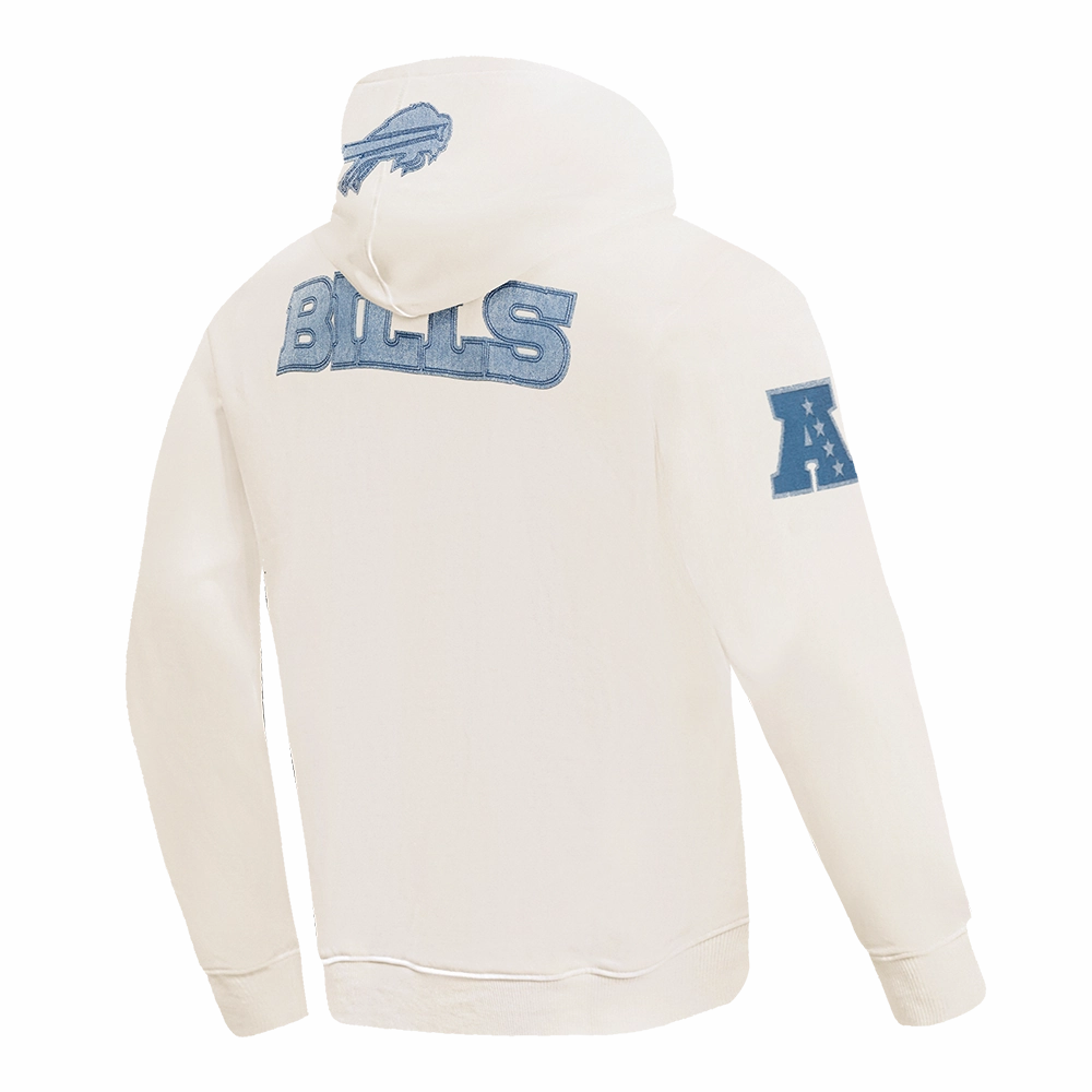 NFL BUFFALO BILLS VARSITY BLUES MEN'S PULLOVER HOODIE (LINEN)