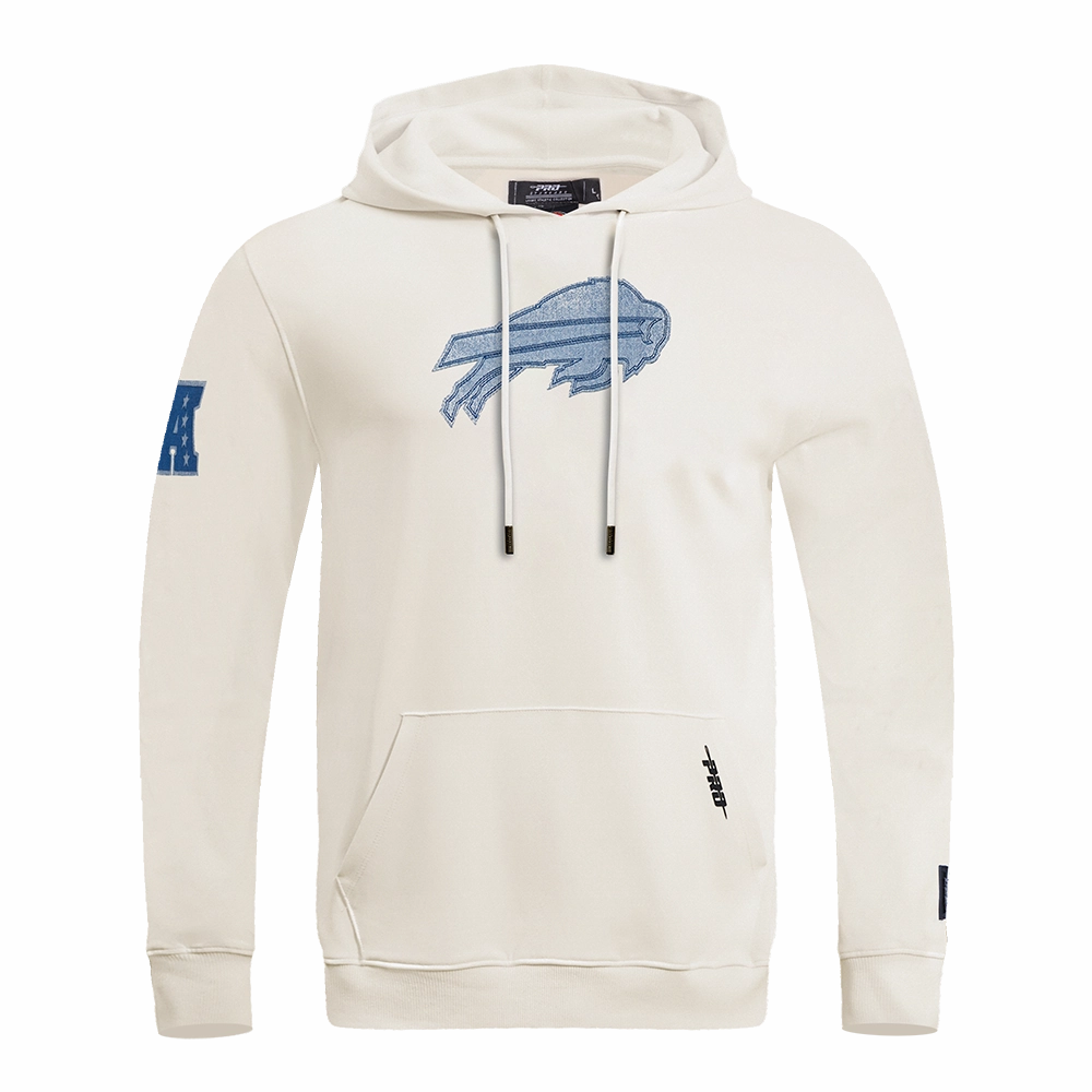 NFL BUFFALO BILLS VARSITY BLUES MEN'S PULLOVER HOODIE (LINEN)