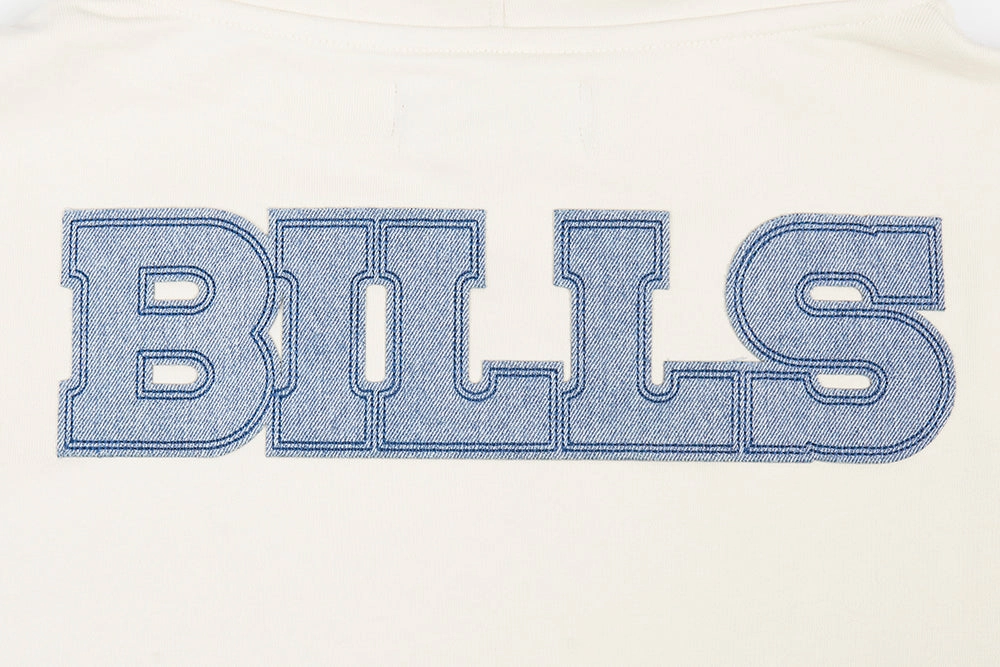 NFL BUFFALO BILLS VARSITY BLUES MEN'S PULLOVER HOODIE (LINEN)