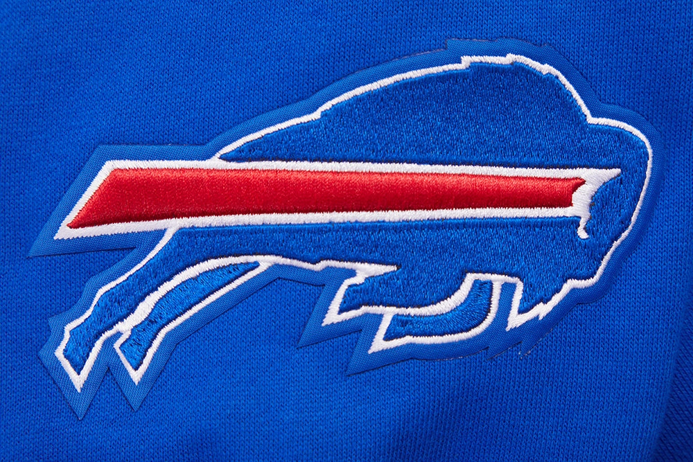 NFL BUFFALO BILLS WINGSPAN MEN'S DROP SHOULDER FLEECE CREWNECK (ROYAL BLUE)