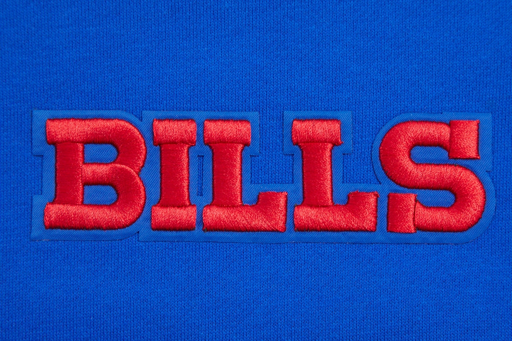 NFL BUFFALO BILLS WINGSPAN MEN'S DROP SHOULDER FLEECE CREWNECK (ROYAL BLUE)