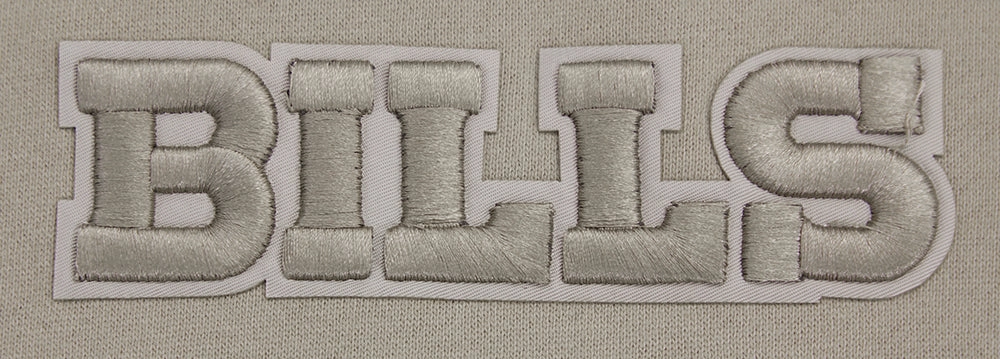 NFL BUFFALO BILLS WINGSPAN MEN'S DROP SHOULDER FLEECE CREWNECK (TAUPE)