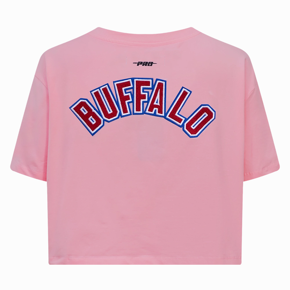 NFL BUFFLO BILLS CLASSIC WOMEN'S BOXY TEE (PINK)