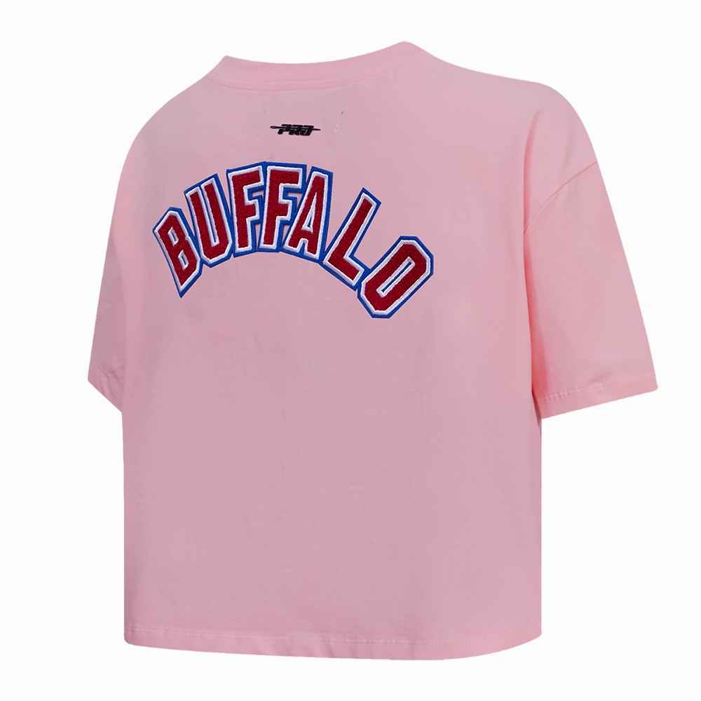 NFL BUFFLO BILLS CLASSIC WOMEN'S BOXY TEE (PINK)