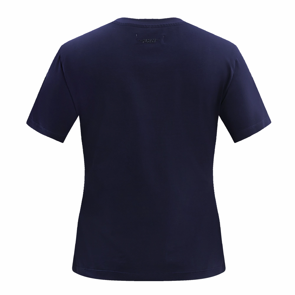 NFL CHICAGO BEARS CLASSIC SHORT SLEEVE WOMEN'S SINGLE JERSEY SLIM FIT TEE (MIDNIGHT NAVY)