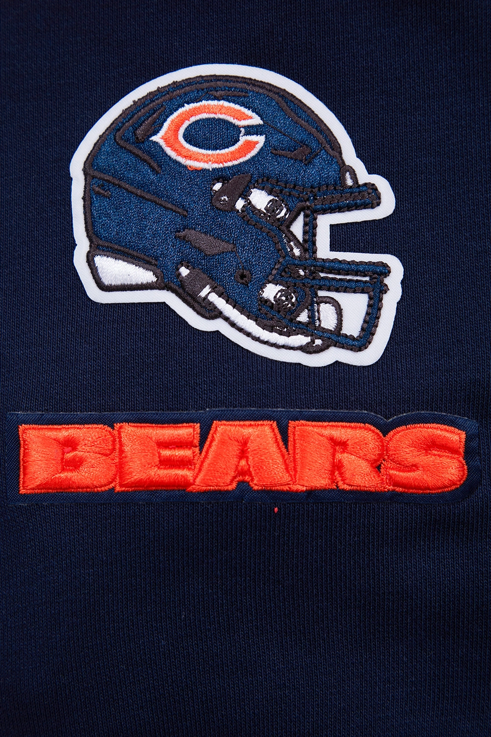 NFL CHICAGO BEARS CLASSIC WOMEN'S FLEECE CROPPED PULLOVER HOODIE (MIDNIGHT NAVY)