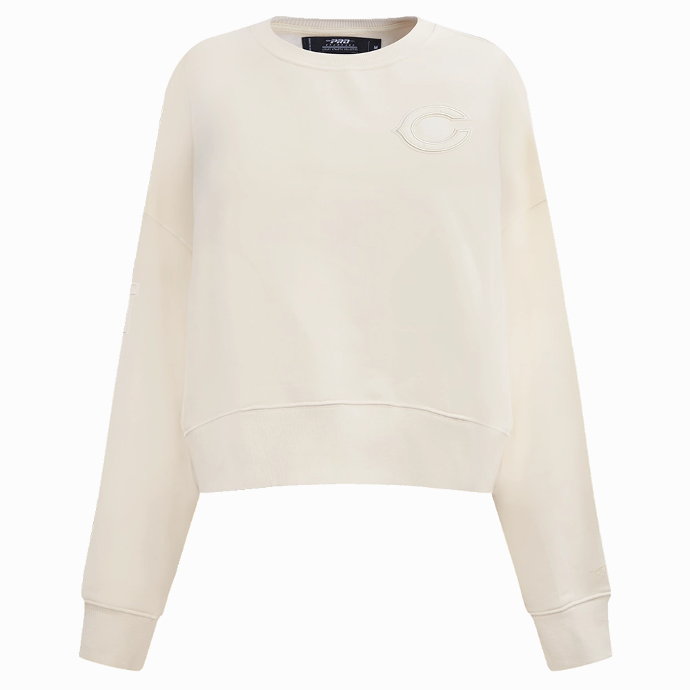 NFL CHICAGO BEARS NEUTRAL WOMEN'S CREWNECK (EGGSHELL)