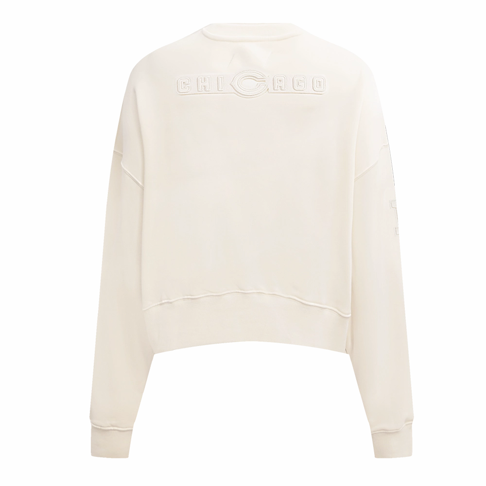 NFL CHICAGO BEARS NEUTRAL WOMEN'S CREWNECK (EGGSHELL)