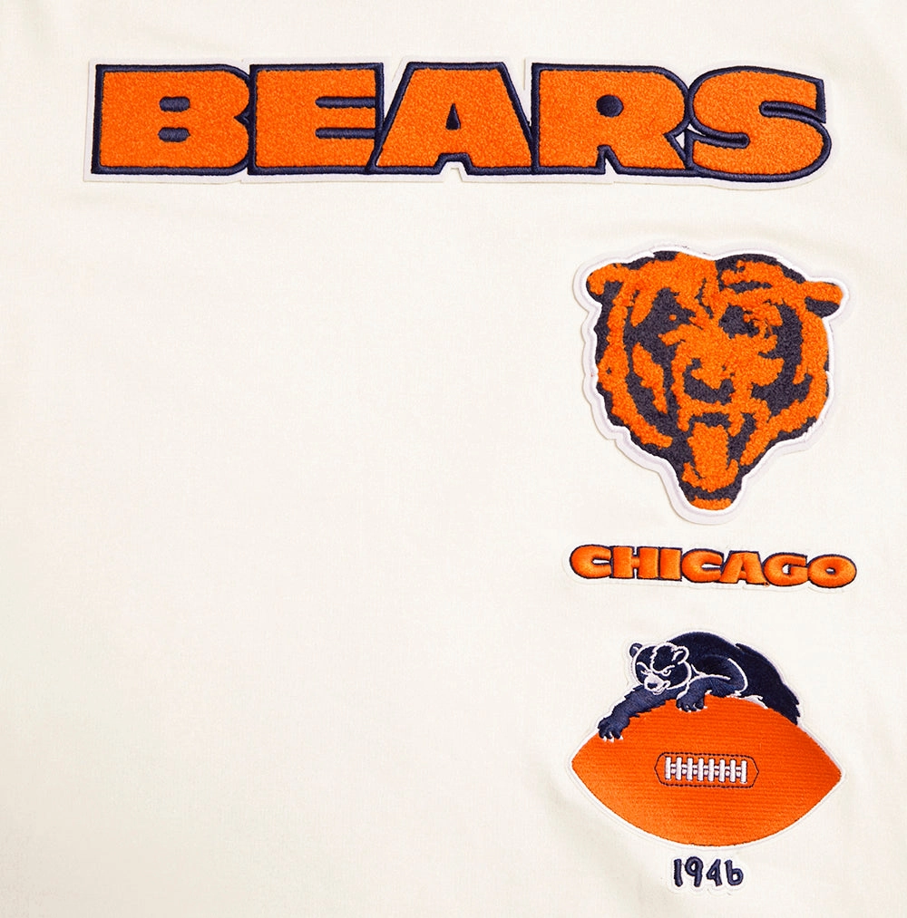 NFL CHICAGO BEARS RETRO CLASSIC MEN'S TEE (EGGSHELL/ MIDNIGHT NAVY)