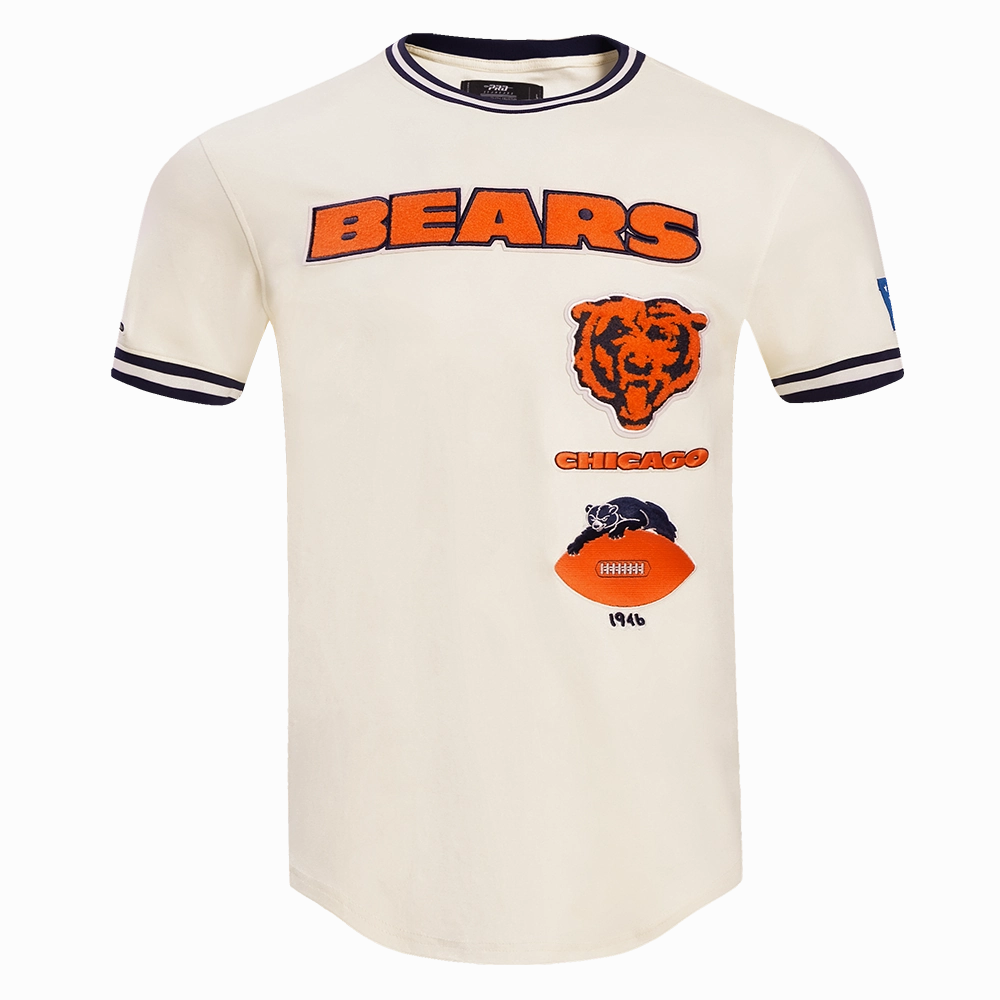 NFL CHICAGO BEARS RETRO CLASSIC MEN'S TEE (EGGSHELL/ MIDNIGHT NAVY)