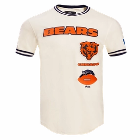 NFL CHICAGO BEARS RETRO CLASSIC MEN'S TEE (EGGSHELL/ MIDNIGHT NAVY)
