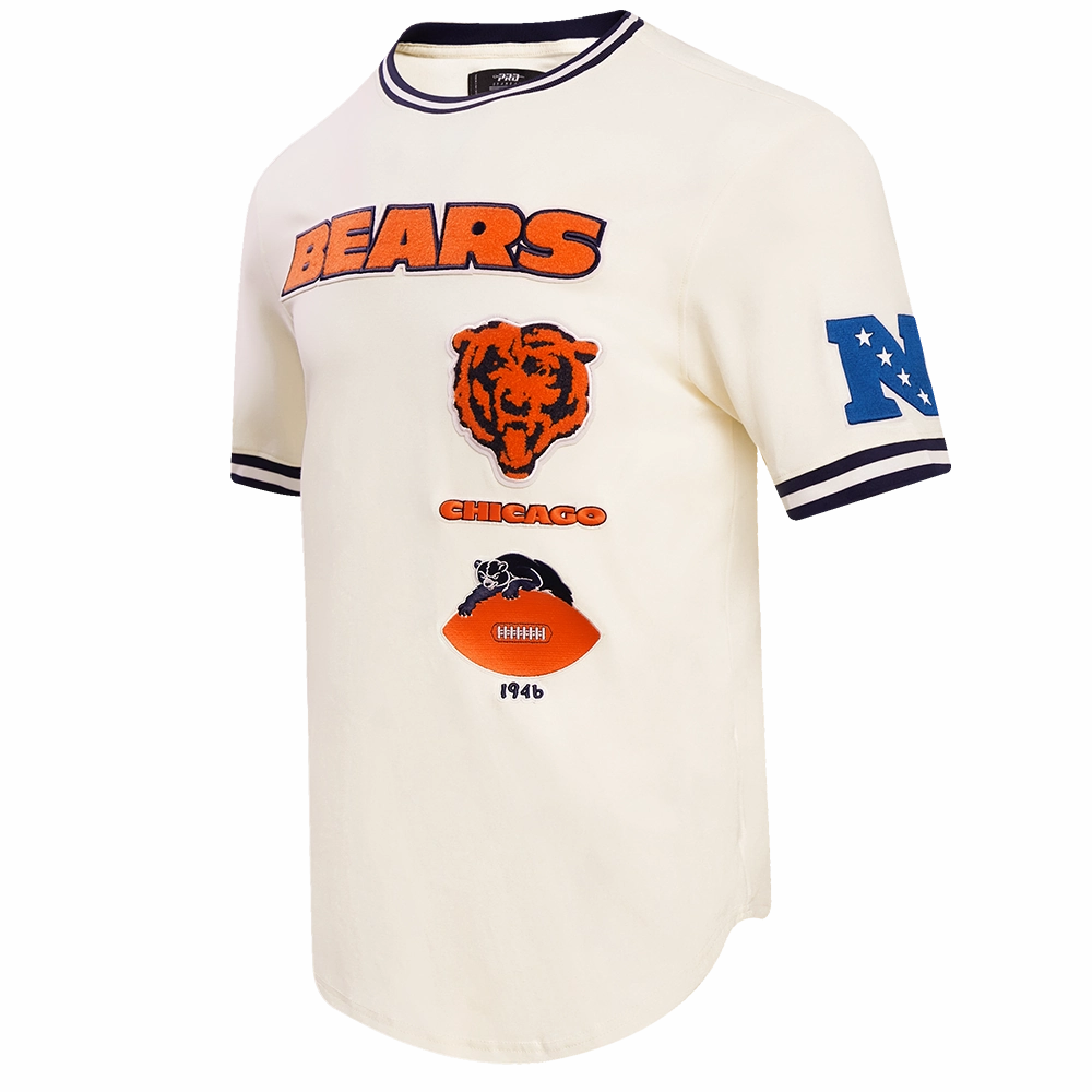NFL CHICAGO BEARS RETRO CLASSIC MEN'S TEE (EGGSHELL/ MIDNIGHT NAVY)