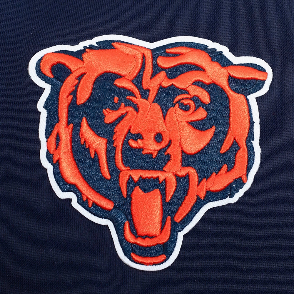 NFL CHICAGO BEARS SOUVENIR MEN'S FLEECE PULLOVER HOODIE (MIDNIGHT NAVY)