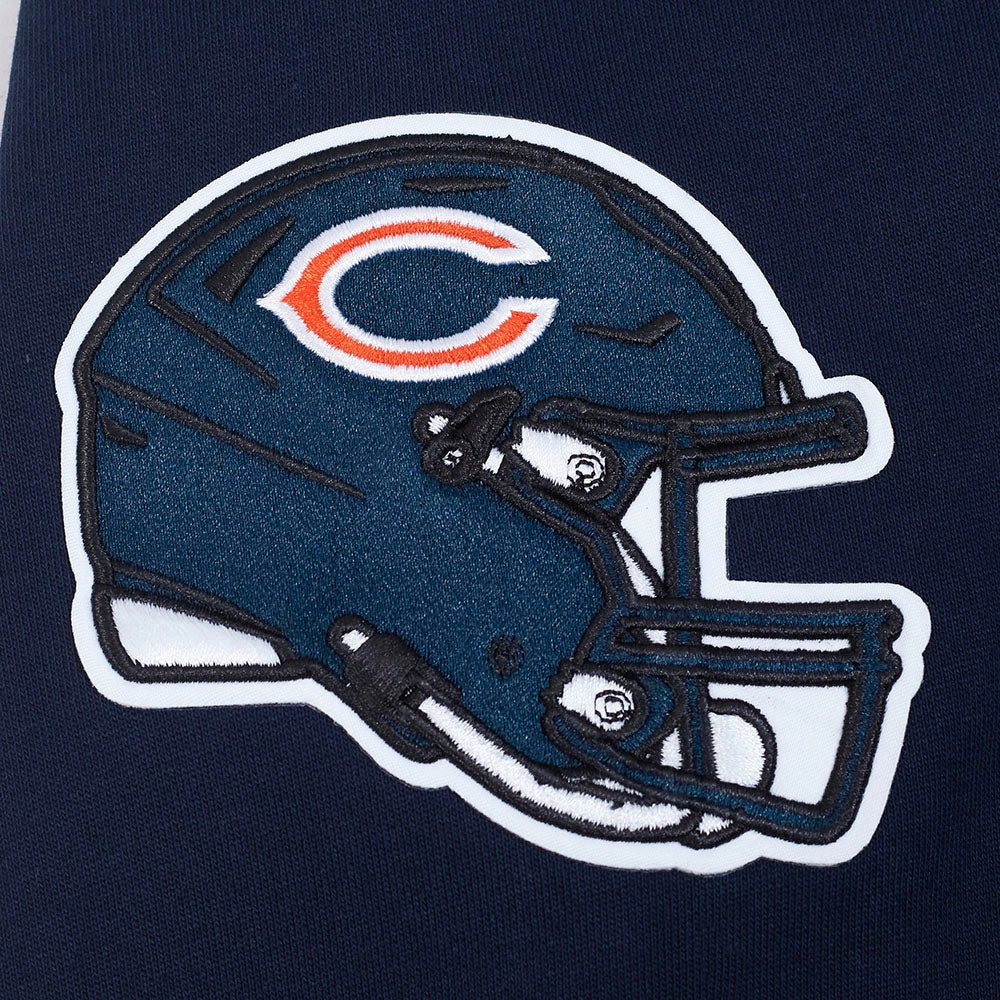 NFL CHICAGO BEARS SOUVENIR MEN'S FLEECE PULLOVER HOODIE (MIDNIGHT NAVY)