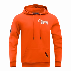 NFL CHICAGO BEARS SOUVENIR MEN'S FLEECE PULLOVER HOODIE (ORANGE)