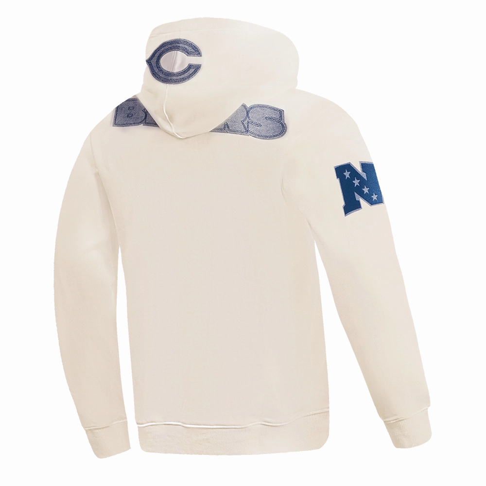 NFL CHICAGO BEARS VARSITY BLUES MEN'S PULLOVER HOODIE (LINEN)