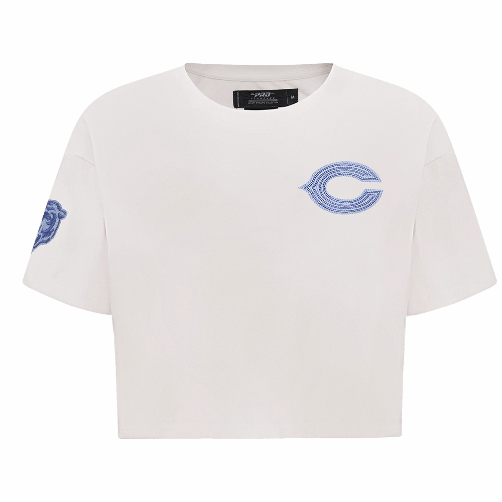 NFL CHICAGO BEARS VARSITY BLUES WOMEN'S BOXY TEE (LINEN)
