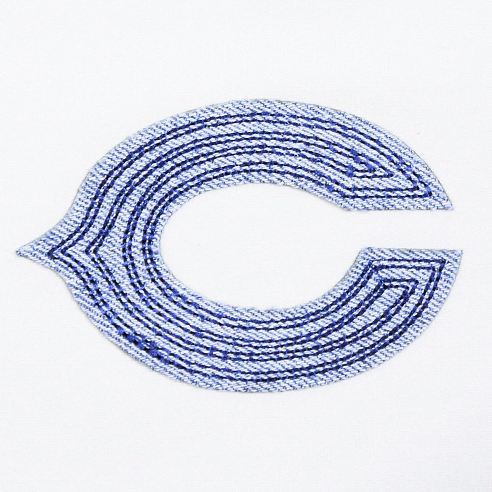NFL CHICAGO BEARS VARSITY BLUES WOMEN'S BOXY TEE (LINEN)
