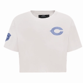 NFL CHICAGO BEARS VARSITY BLUES WOMEN'S BOXY TEE (LINEN)