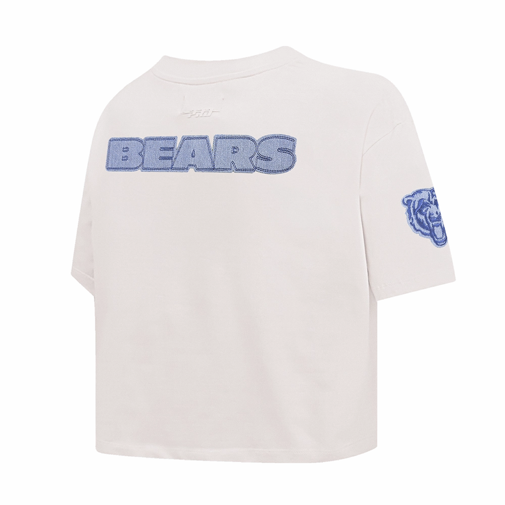 NFL CHICAGO BEARS VARSITY BLUES WOMEN'S BOXY TEE (LINEN)