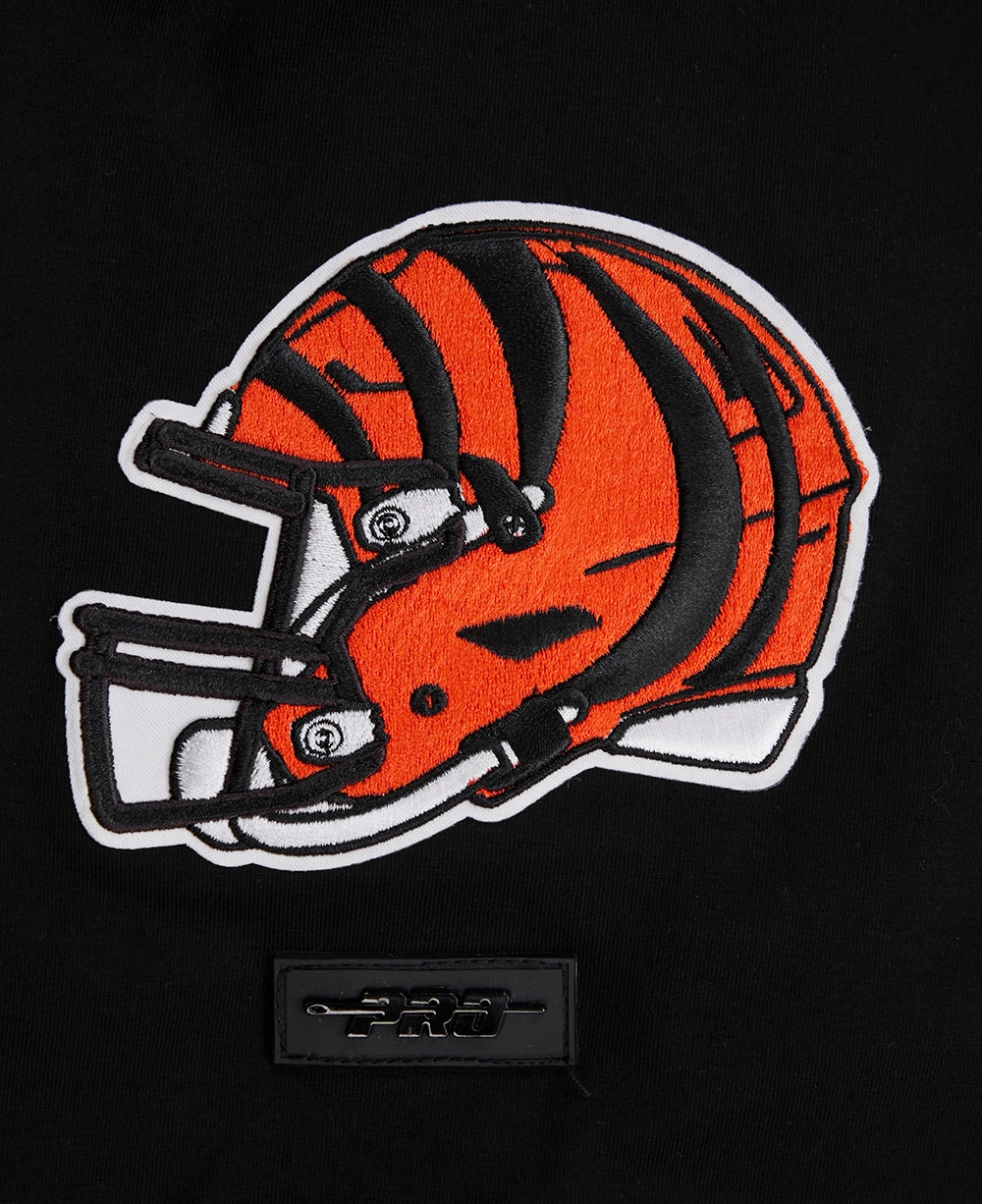 NFL CINCINNATI BENGALS CLASSIC BRISTLE MEN'S TEE (BLACK)