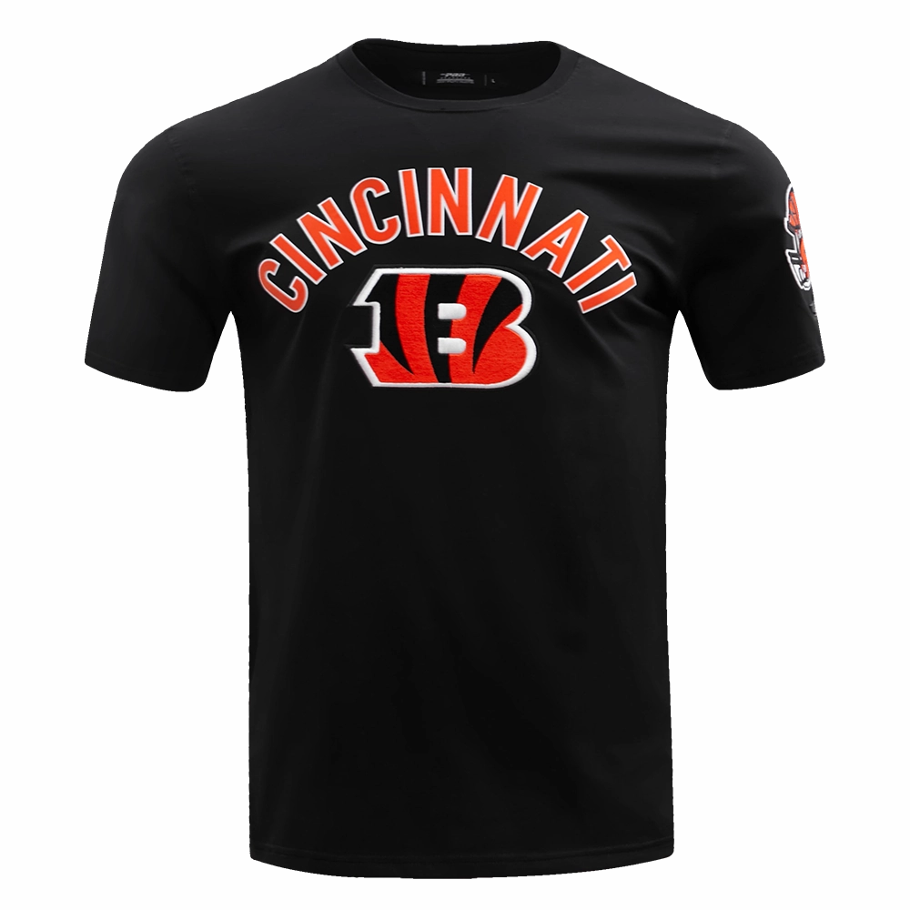NFL CINCINNATI BENGALS CLASSIC BRISTLE MEN'S TEE (BLACK)