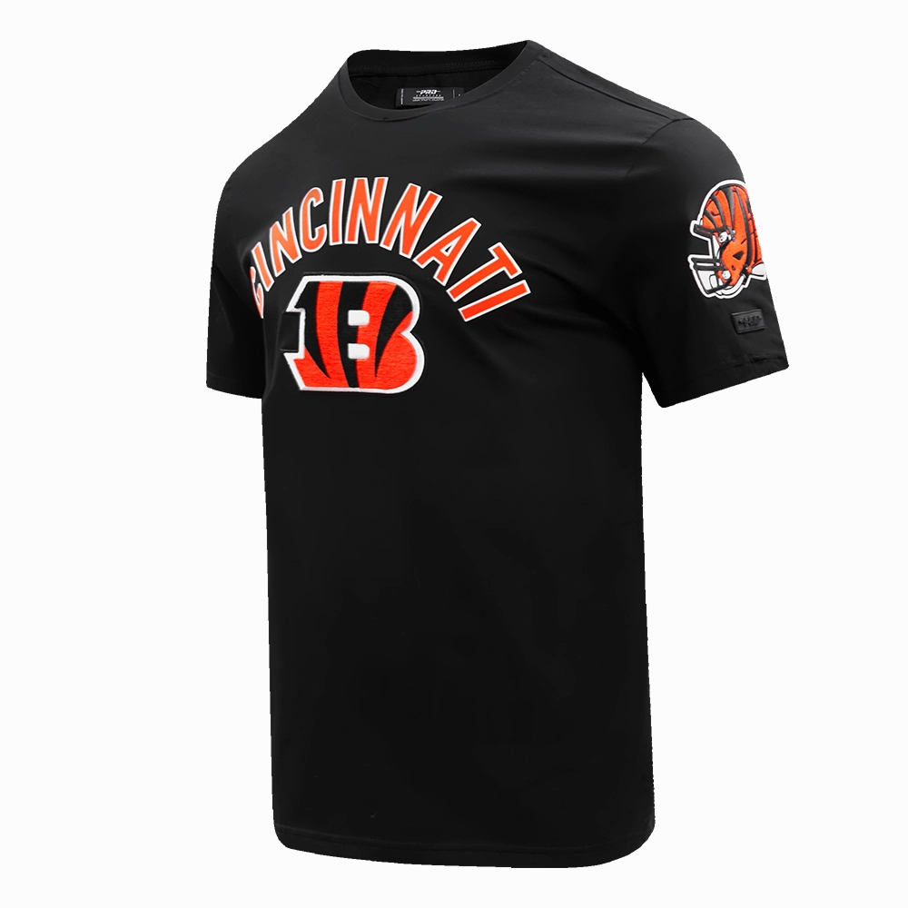 NFL CINCINNATI BENGALS CLASSIC BRISTLE MEN'S TEE (BLACK)