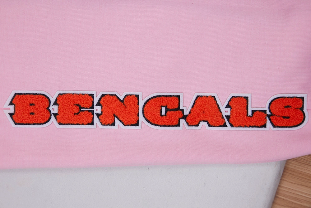 NFL CINCINNATI BENGALS CLASSIC CHENILLE MEN'S JOGGER (PINK)