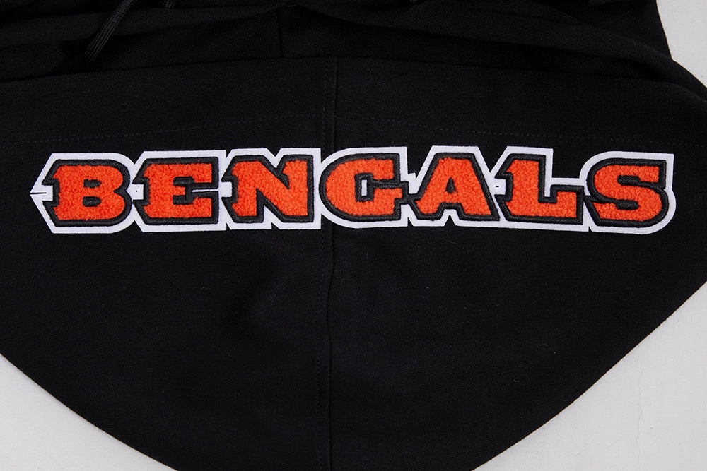 NFL CINCINNATI BENGALS JOE BURROW #9 MEN'S PULLOVER HOODIE (BLACK)