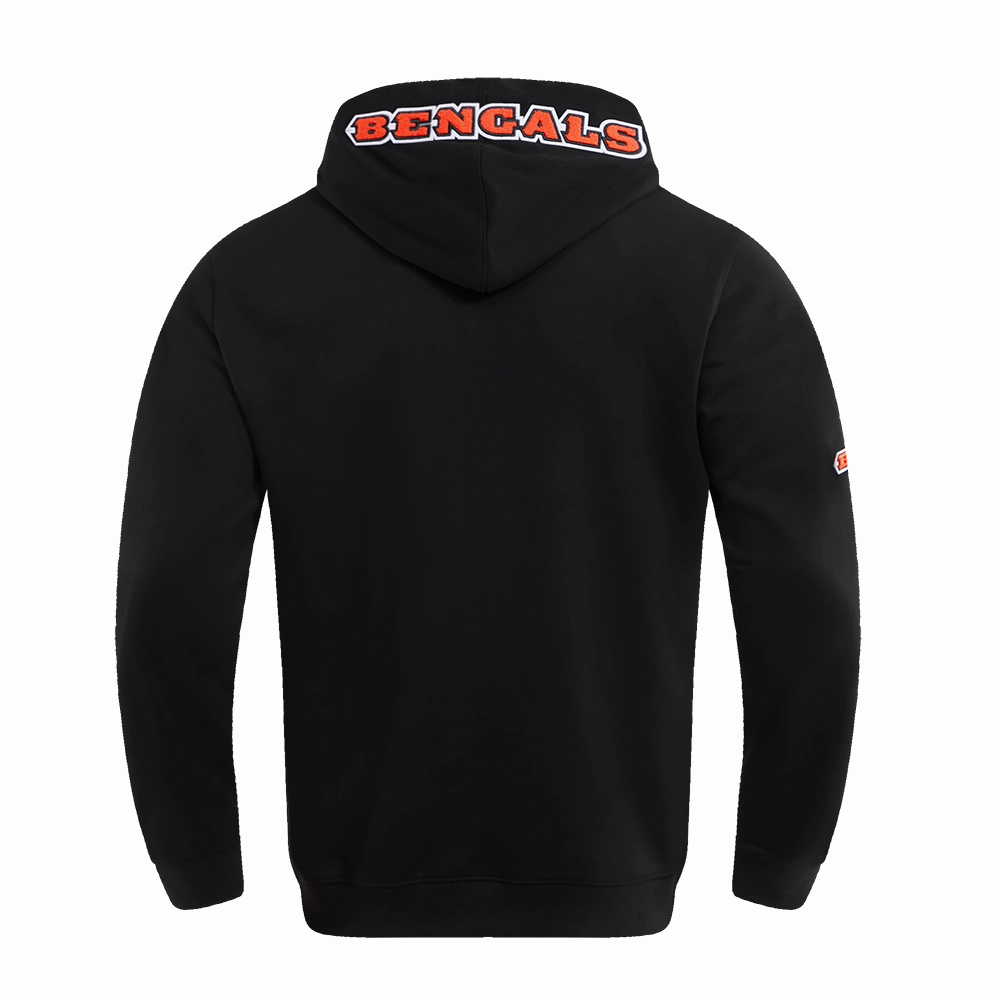 NFL CINCINNATI BENGALS JOE BURROW #9 MEN'S PULLOVER HOODIE (BLACK)