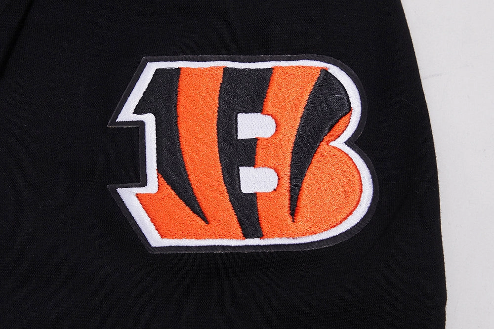 NFL CINCINNATI BENGALS JOE BURROW #9 MEN'S PULLOVER HOODIE (BLACK)