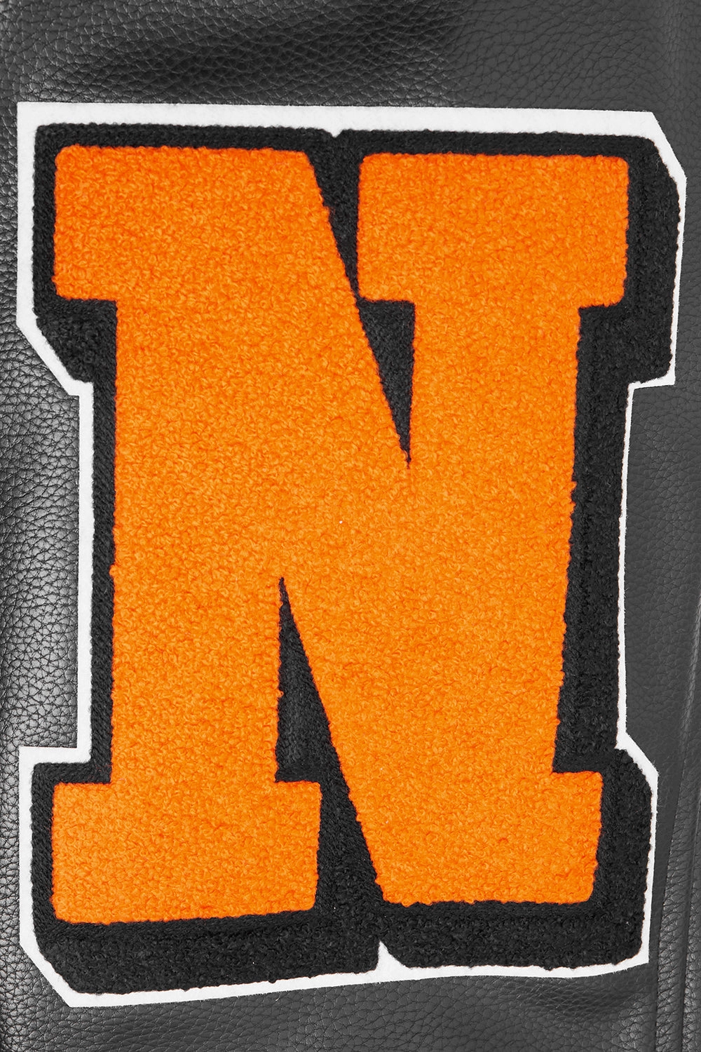 NFL CINCINNATI BENGALS MASHUP MEN'S RIB WOOL VARSITY JACKET (BLACK/ORANGE)
