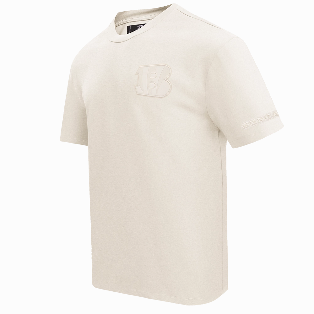 NFL CINCINNATI BENGALS NEUTRAL DROP SHOULDER MEN'S TEE (EGGSHELL)