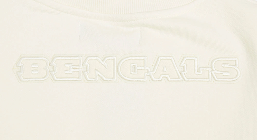NFL CINCINNATI BENGALS NEUTRAL WOMEN'S CREWNECK (EGGSHELL)