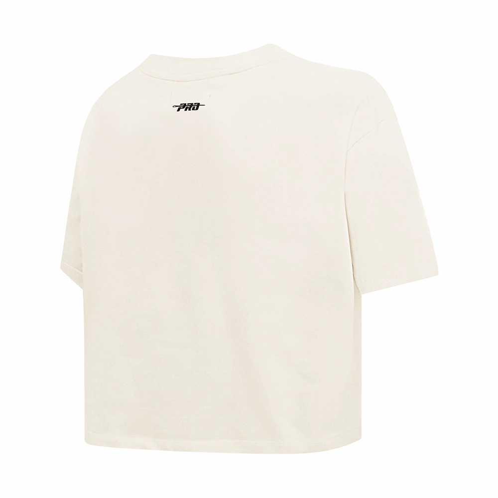 NFL CINCINNATI BENGALS RETRO CLASSIC WOMEN'S BOXY TEE (EGGSHELL)