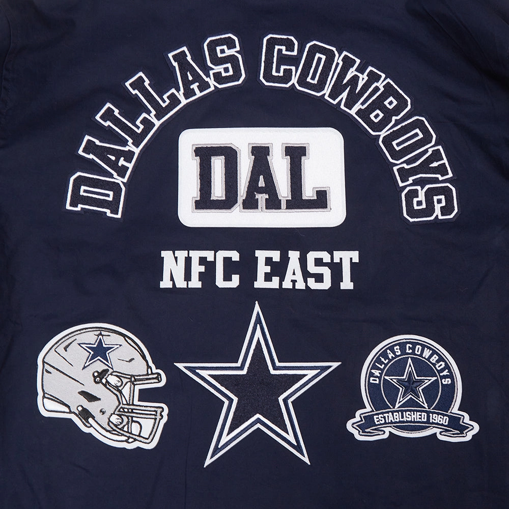 NFL DALLAS COWBOYS AREA CODE M TWILL JACKET (MIDNIGHT NAVY)