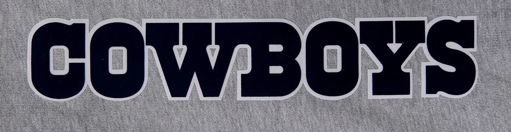 NFL DALLAS COWBOYS CLASSIC BRISTLE FLEECE PULLOVER HOODIE (HEATHER GREY)