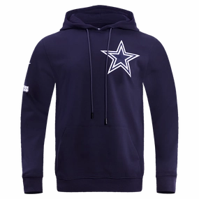 NFL DALLAS COWBOYS CLASSIC CHENILLE MEN'S PULLOVER HOODIE (MIDNIGHT NAVY)