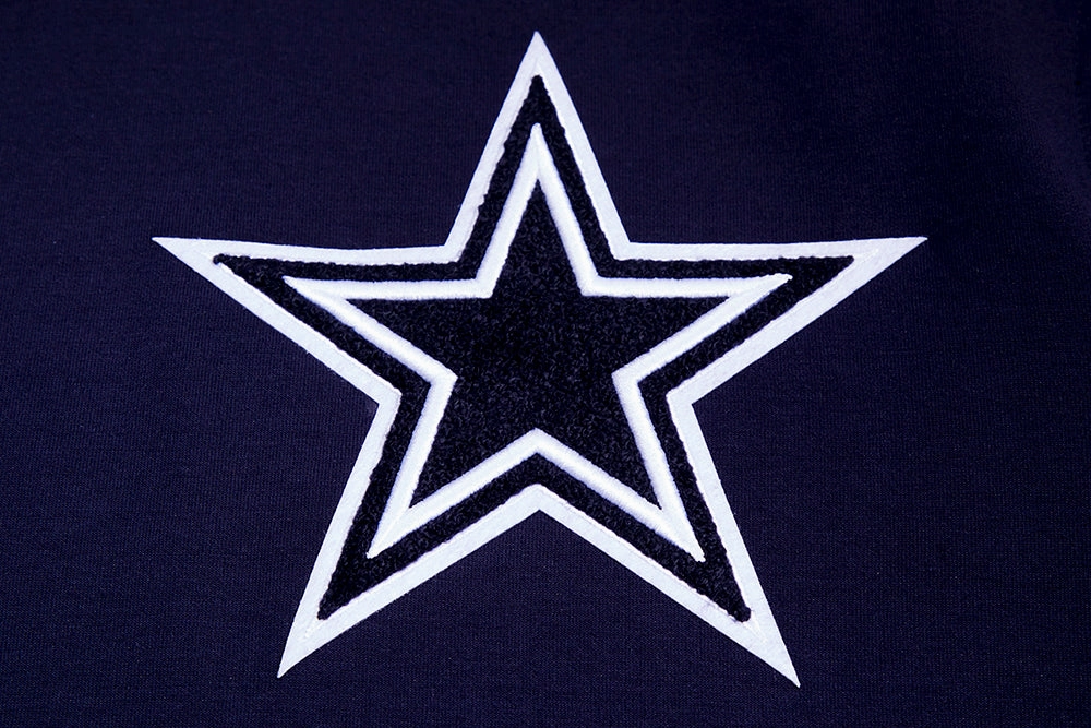 NFL DALLAS COWBOYS CLASSIC CHENILLE MEN'S PULLOVER HOODIE (MIDNIGHT NAVY)