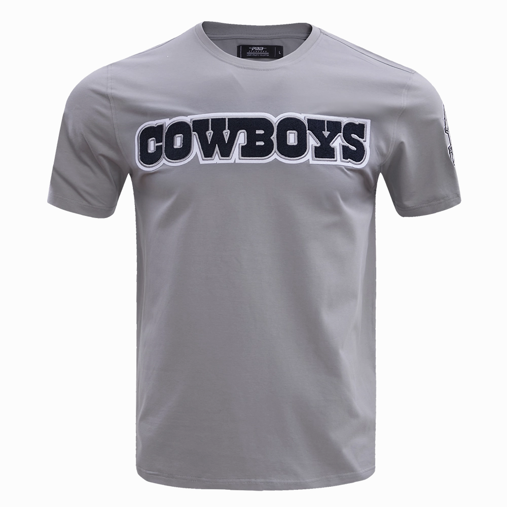 NFL DALLAS COWBOYS CLASSIC CHENILLE MEN'S TEE (GRAY)
